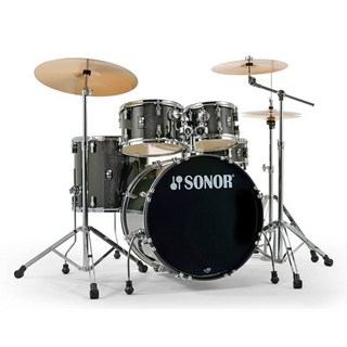 SonorSN-AQXSG #BMS [AQX STAGE Set / Black Midnight Sparkle] 【シンバル&ハードウェア付属 / ドラムスロー...