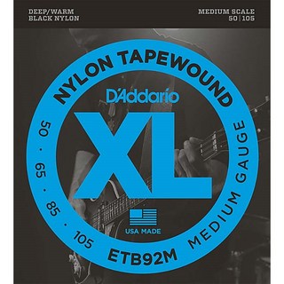 D'AddarioBlack Nylon Tapewound ETB92M【Medium Scale】