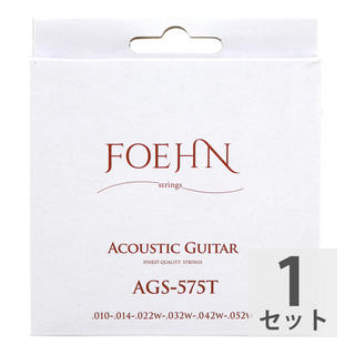 FOEHN フェーン AGS-575T Acoustic Guitar Strings Custom Hybrid 80/20 Bronze アコースティックギター弦 10-52