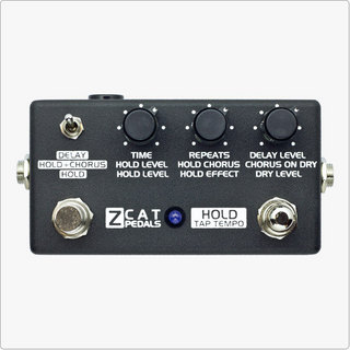 ZCAT PedalsHold-Delay-Chorus Delay with Tap Tempo Chorus + Hold