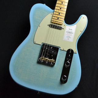 Fender 2024 Collection Hybrid II Telecaster Maple Fingerboard Flame Maple Top Celeste Blue【現物画像】