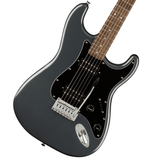 Squier by FenderAffinity Series Stratocaster HH Laurel Fingerboard Black Pickguard Charcoal Frost Metallic フェンダ