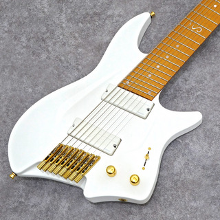 Aristides GuitarsH/08R White Headless 8 strings Guitar