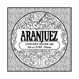 ARANJUEZ アランフェス Concert Silver 404 4弦用 バラ弦 0.78mm クラシックギター弦