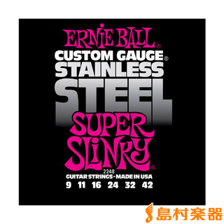 ERNIE BALL 2248 エレキギター弦 SUPER SLINKY Stainless