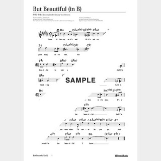 楽譜 But Beautiful（in B）