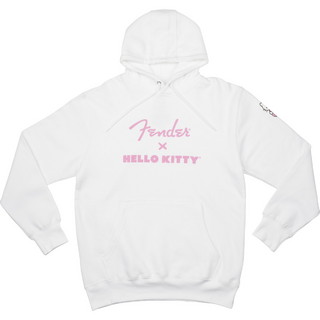 Fender Clothing & Collectibles Fender x Hello Kitty White Sleeve Logo Hoodie L-Size フェンダー パーカー【WE