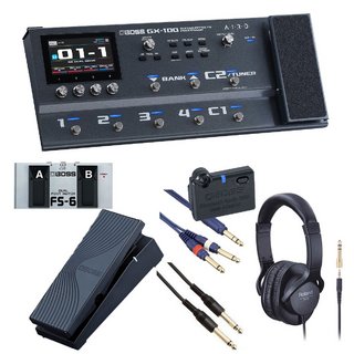 BOSS GX-100 Guitar Effects Processor[自由自在にサウンドメイクセット] FS-6 + EV-1-WL + BT-DUAL【WEBSHOP】