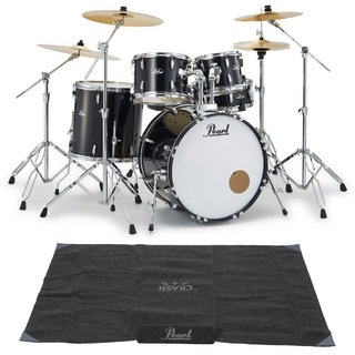 Pearl RS525SCWN/C-2CSN(2クラッシュ) #31-ジェットブラック ROADSHOW ドラムセット 純正マット付きセット【WEBSH