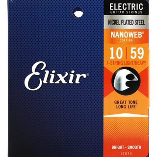 Elixir NANOWEB 10-59 7-String ライトヘビー #12074