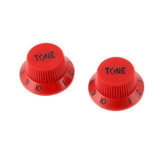ALLPARTSオールパーツ KNOB 5049 Set of 2 Red Tone Knobs コントロールノブ