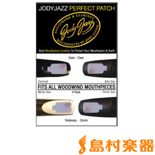 JODY JAZZ PERFECT PATCH マウスピースパッチ/透明 4枚入り