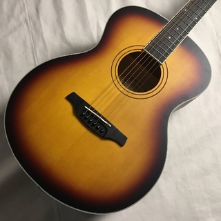 Soldin SFG-15 Brown Sunburst Satin アコースティックギター 艶消し塗装 小ぶりなフォークサイズ