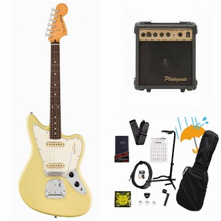 Fender Player II Jaguar Rosewood FB Hialeah Yellow エレキギター PG-10アンプ付属エレキギター初心者セットR【W