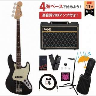 Fender Made in Japan Traditional 60s Jazz Bass Rosewood FB Black［新品特価品］ VOXアンプ付属エレキベース初