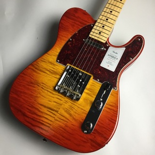 Fender 2024 Collection Made in Japan Hybrid II Telecaster MF Flame Sunset Orange Transparent