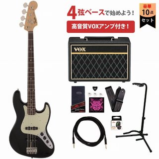 FenderMade in Japan Traditional 60s Jazz Bass Rosewood Fingerboard BlackVOXアンプ付属エレキベース初心者セ