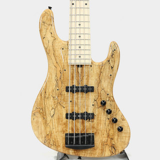 Kikuchi Guitars Custom 5st J Bass / Spalted Maple Top / Natural