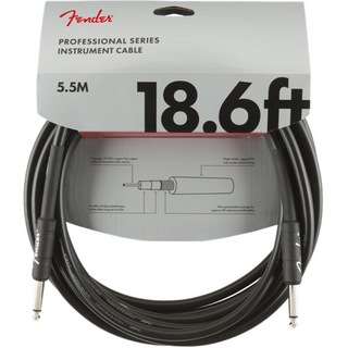 Fender フェンダー Professional Series Instrument Cable SS 18.6' Black ギターケーブル