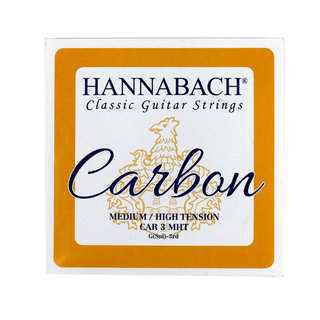 HANNABACHCARBON CAR3MHT 3弦用 バラ弦 クラシックギター弦×3セット