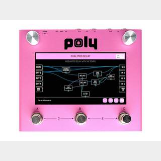 Poly EffectsBeebo Pink Virtual Modular Pedal ◆京都にて店頭展示中!【ローン分割手数料0%(12回迄)】