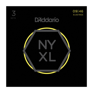 D'Addario ダダリオ NYXL0946-3D エレキギター弦 3セットパック×2パック（6SET）
