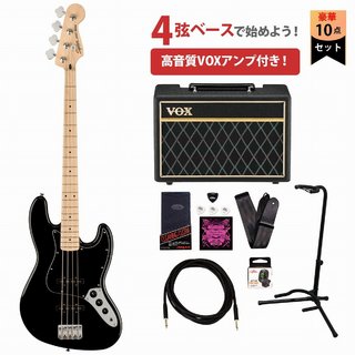 Squier by Fender Affinity Series Jazz Bass Black,Maple VOXアンプ付属エレキベース初心者セット【WEBSHOP】
