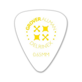 Grover AllmanDelrinex ISO Pro Picks 0.65mm [White] ｘ10枚セット