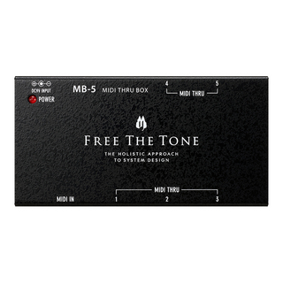 Free The Tone MB-5 MIDI THRU BOX【MIDI信号を最大5系統へ並列送信可能】