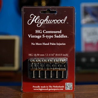 Highwood HG Contoured Vintage S-type Saddle｜10.50mm Nickel Gross