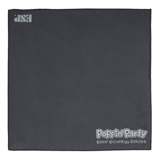 ESP CL-28 Poppin Party BK 楽器用クロス ブラック Bang Dream! バンドリ