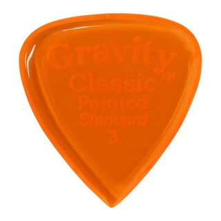 Gravity Guitar Picks Classic Pointed -Standard- GCPS3P 3.0mm Orange ギターピック