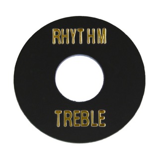 ALLPARTSオールパーツ AP-0663-023 Black Plastic Rhythm/Treble Ring トグルスイッチプレート