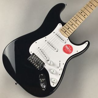 Squier by Fender SONIC STRATOCASTER Maple Fingerboard White Pickguard Black | 現物画像