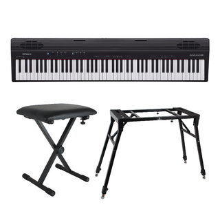 Rolandローランド GO-88 GO:PIANO88 4本脚スタンド/X型椅子付きセット エントリーキーボード ピアノ 88鍵盤