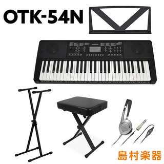 onetoneOTK-54N ブラック 黒 54鍵盤 ヘッドホン・Xスタンド・Xイスセット