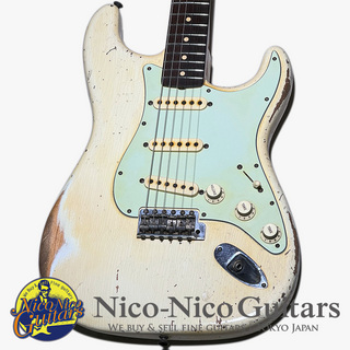 Fender Custom Shop2017 MBS 1961 Stratocaster Heavy Relic Master Built by John Cruz (Aged Olympic White)