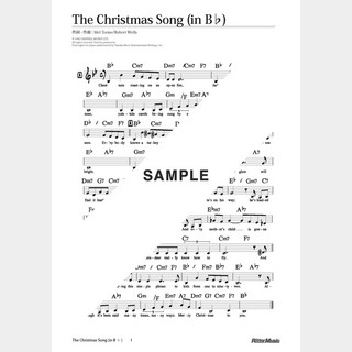 楽譜The Christmas Song（in B♭）