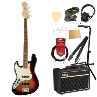 FenderPlayer Jazz Bass Left Handed PF 3TS レフティ エレキベース  VOXアンプ付き 入門10点 初心者セット