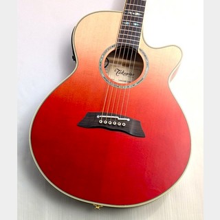 TakamineCUSTOM TSP138C Red Flame Gradation【極杢AAAメイプル】【カタログ外 特注カラー】【現地選定材】