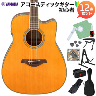 YAMAHAFGC-TA VT (ビンテージティント) アコースティックギター初心者12点セット