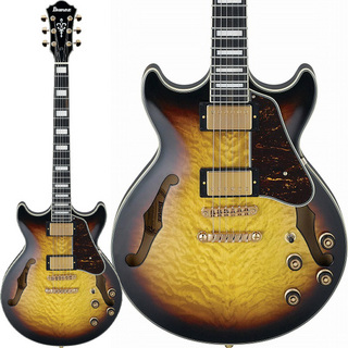 IbanezAM93QM AYS Antique Yellow Sunburst セミアコギター エレキギター【9月24日(火)グランドオープン：オープ