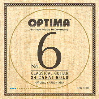OPTIMA【ネコポスor ゆうパケット】No.6 24Kゴールド ナチュラルカーボン ハイテンション【日本総本店2F在庫品】