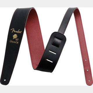 Fender KEN SIGATURE STRAP Black/Red Ken（L'Arc en Ciel）シグネイチャーストラップ 牛革 日本製