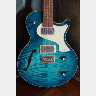 PJD GuitarsCarey Elite F -Royal Blue Burst- Ash/Flame Maple/Roasted Maple Neck【売切り特価】