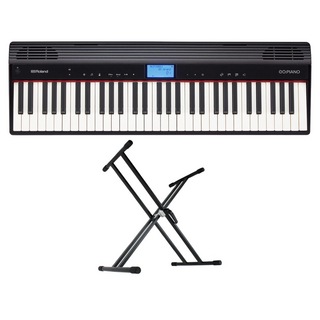 Rolandローランド GO-61P GO:PIANO エントリーキーボード ピアノ KS-020 X型スタンド付きセット