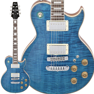 Aria Pro IIPE-700 SBL (See-through Blue) エレキギター フレイムメイプル ギグバッグ付属