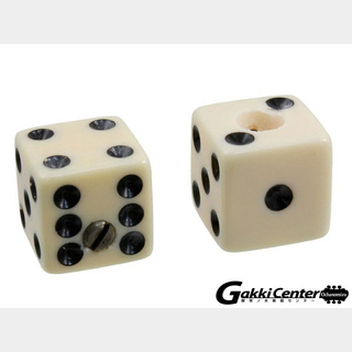 ALLPARTS Set of 2 Unmatched Dice Knobs,Cream/5118
