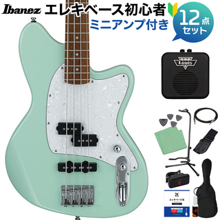 Ibanez TMB100P Mint Green エレキベース初心者12点セット 【ミニアンプ付】 タルマンベース 【島村楽器限定販売】