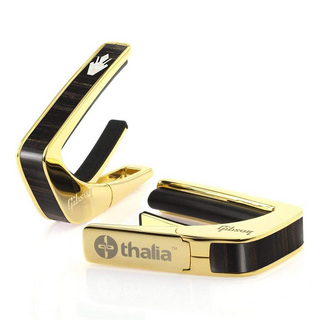 Thalia Capo Gibson License Model / Holly Black Ebony / 24K Gold 7937 【個性的なルックス・高品質なカポタスト!!】